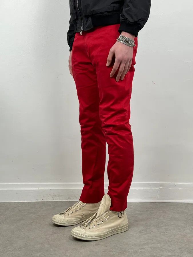 Dior Dior Homme Red Classy Tailored Pants by Kris Van Assche Size US 30 / EU 46 - 3 Thumbnail