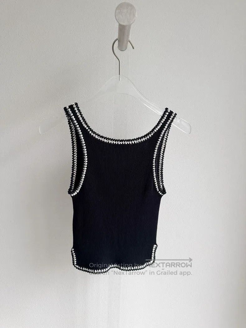 Chanel Chanel 22C Black Knitted Suspender Vest Size XXS / US 00 / IT 34 - 4 Thumbnail