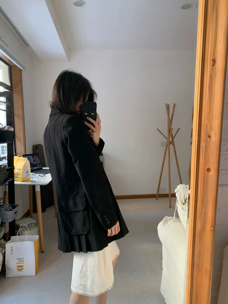 Comme des Garcons Comme des Garcons Pleated black coat Size XS / US 0-2 / IT 36-38 - 7 Thumbnail