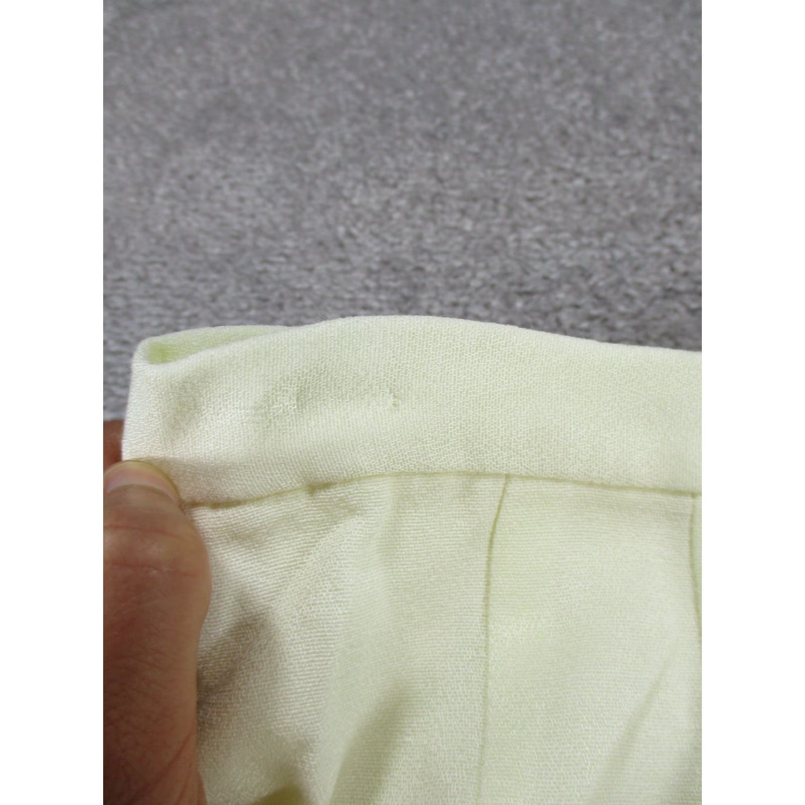 Vintage Huey Waltzer Skirt Womens 10 Ivory Pencil Zip Knee Length Size 32" / US 10 / IT 46 - 3 Thumbnail