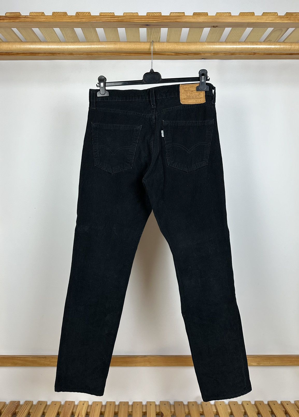 Levi's × Levi's Vintage Clothing Men’s Levi’s 511 Premium Velvet Pants Jeans Navy Corduroy Size US 32 / EU 48 - 1 Thumbnail