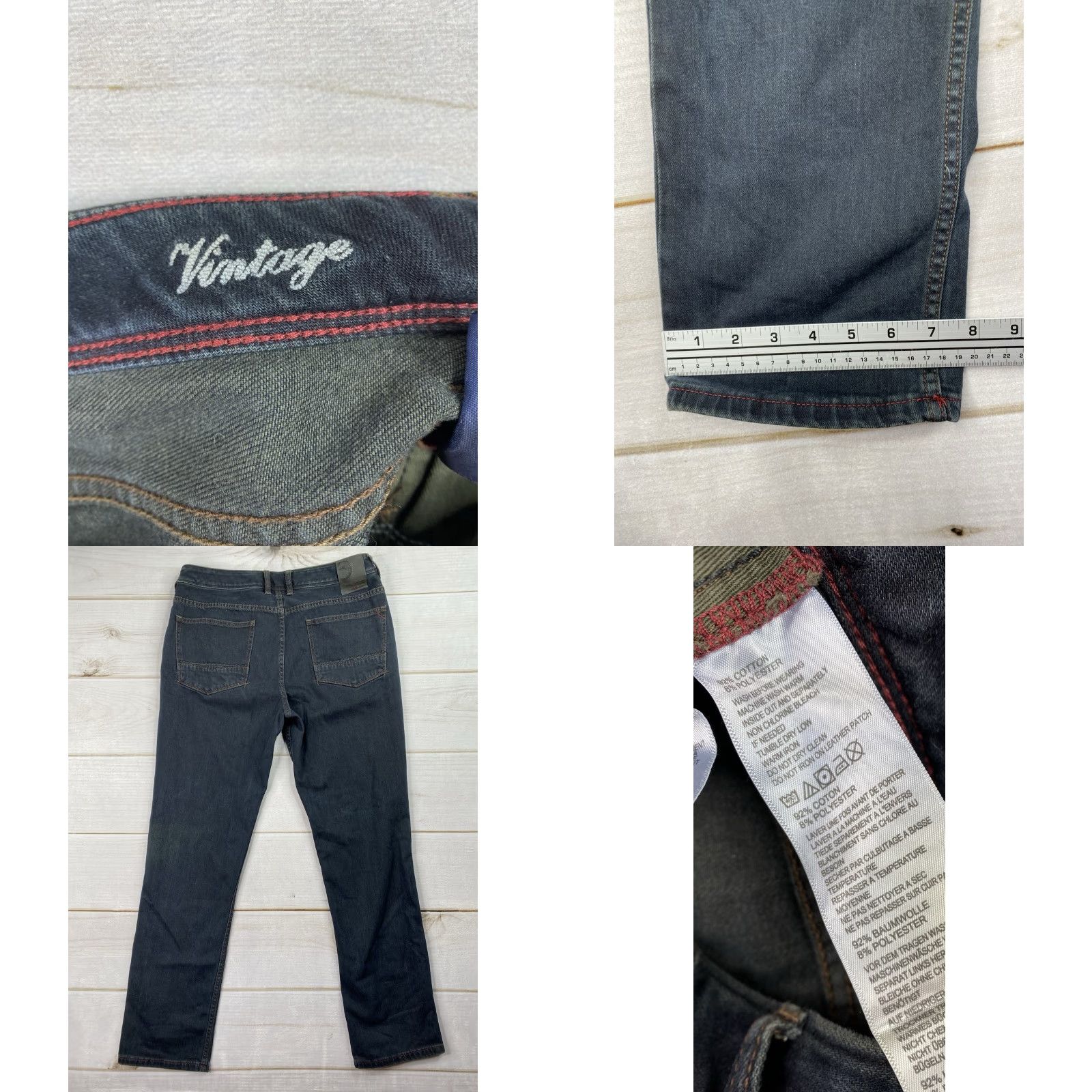 Tommy Bahama VINTAGE Tommy Bahama Jeans Mens 34/32 Dark Wash Antigua Cove Straight Denim Blue 5-Pocket Mens Size US 34 / EU 50 - 8 Thumbnail
