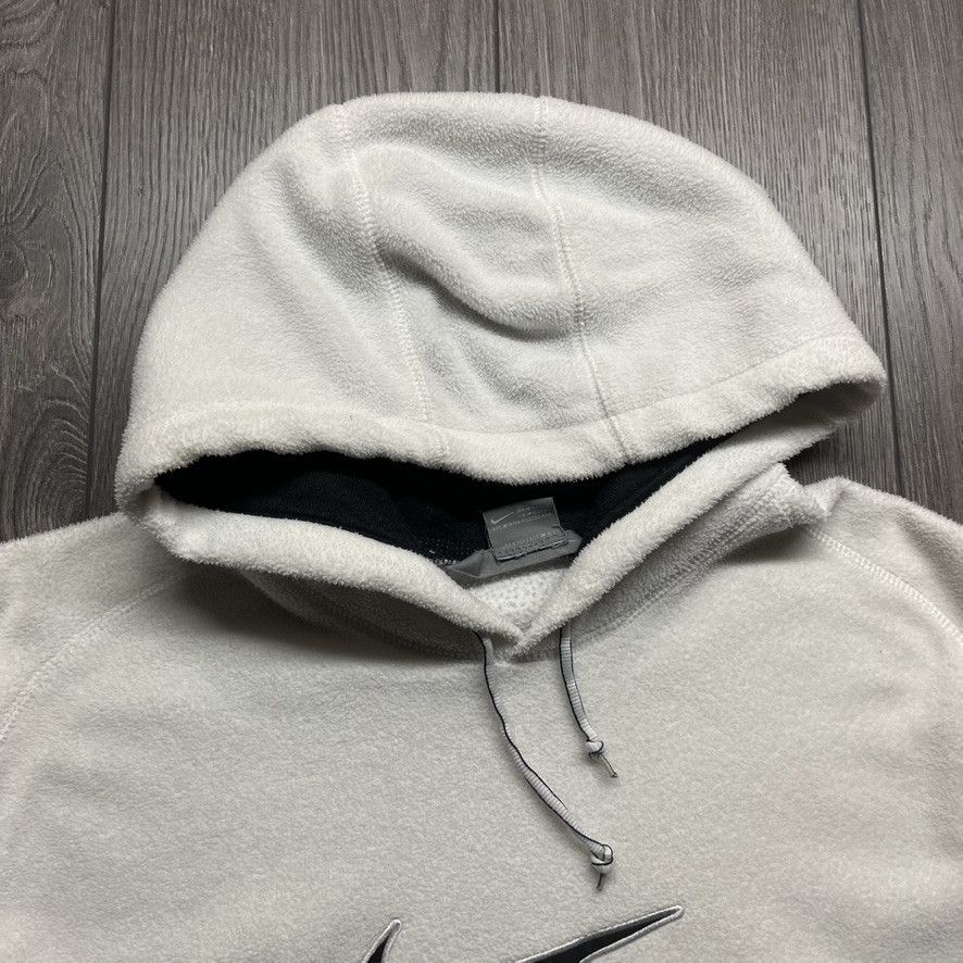 Nike × Vintage Vintage Nike Centre Check 1990s Fleece Hoodie Streetwear Size US L / EU 52-54 / 3 - 6 Thumbnail