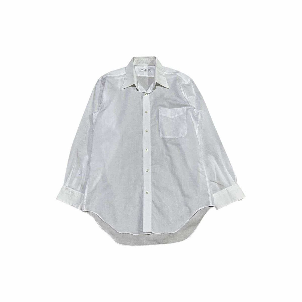 Other 🔥Vintage Balmain White Formal Shirt Long Sleeve Size US S / EU 44-46 / 1 - 1 Thumbnail