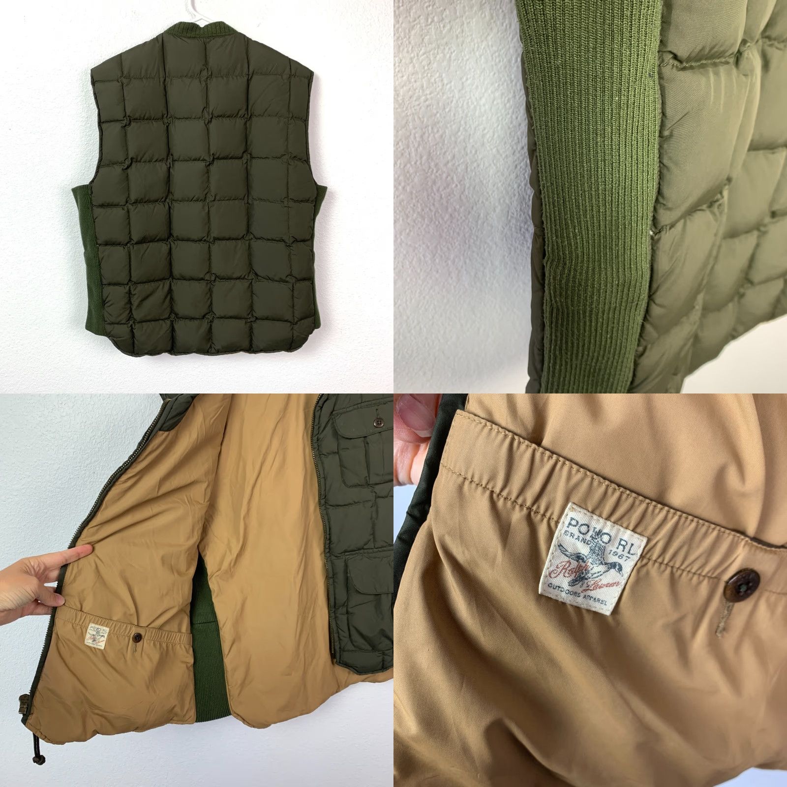 Polo Ralph Lauren Polo Ralph Lauren Vest Polo Ralph Lauren Polo Ralph Lauren Sportsman Tactical Green Quilted Down Zipper Vest Large Mens Vest 90s? Size US L / EU 52-54 / 3 - 8 Thumbnail