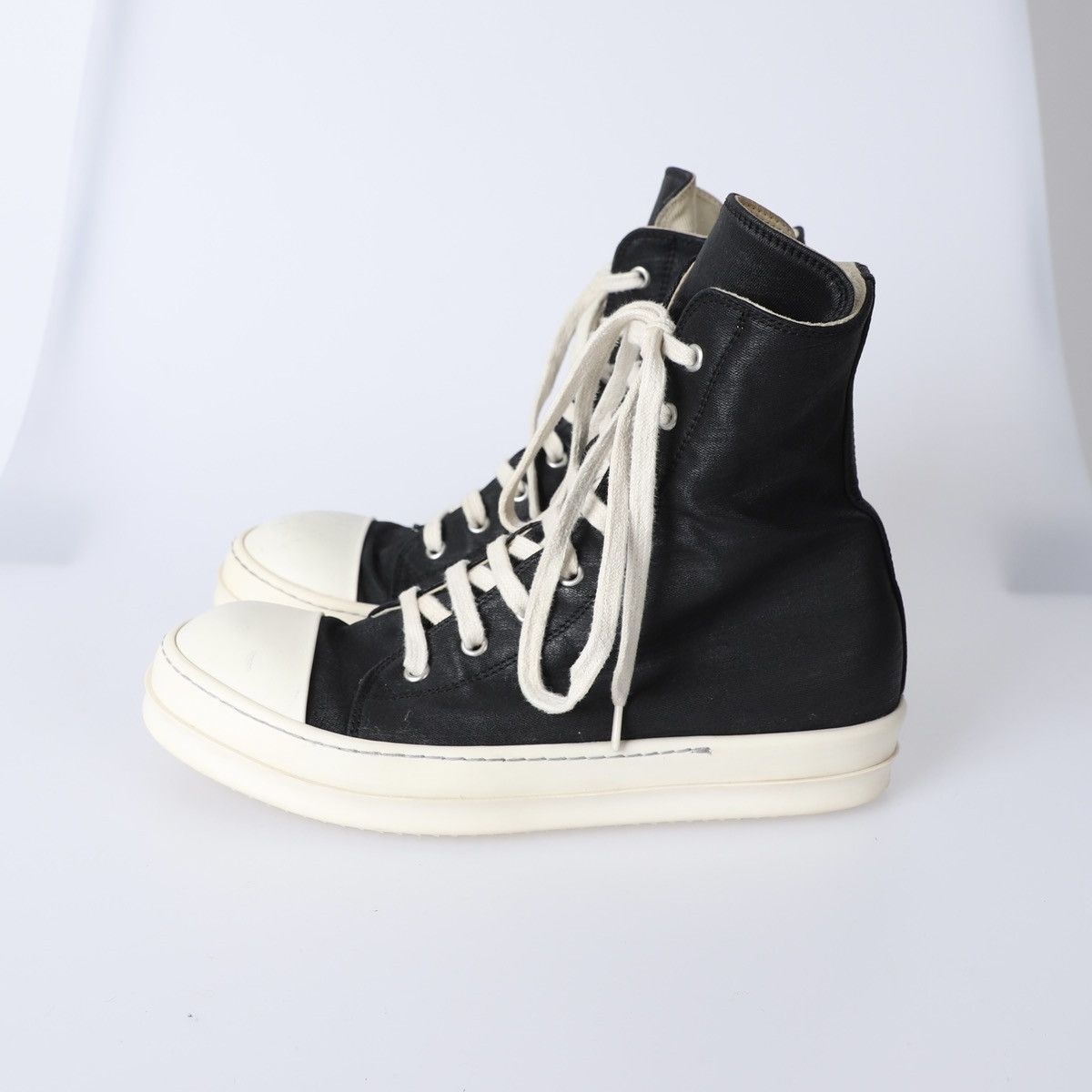 Rick Owens 39.5 / Rick Owens Waxed Ramones High Size US 9.5 / IT 39.5 - 2 Thumbnail