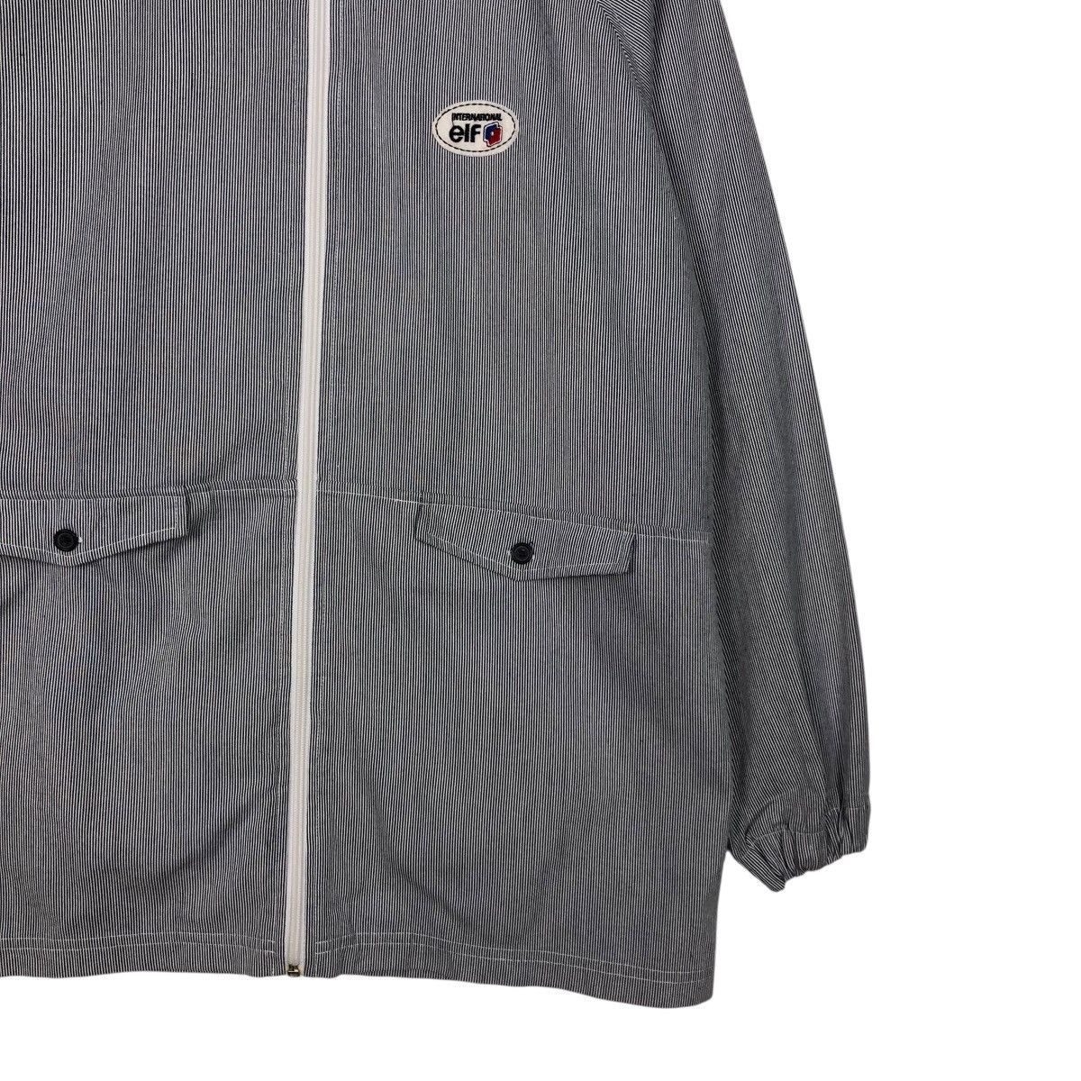 Japanese Brand Elf Racing Striped Full-Zip Jacket – Moto Streetwear Utility Size US M / EU 48-50 / 2 - 6 Thumbnail