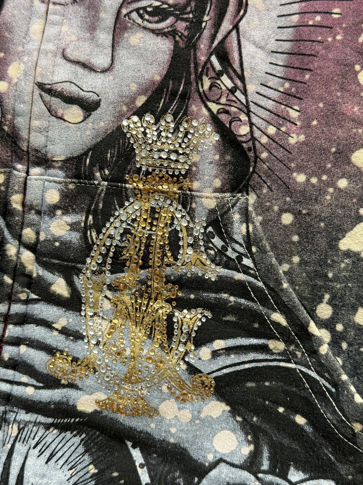 Christian Audigier × Ed Hardy × Vintage Christian Audigier Y2K vintage Saint Virgin Mary hoodie Size S / US 4 / IT 40 - 7 Thumbnail