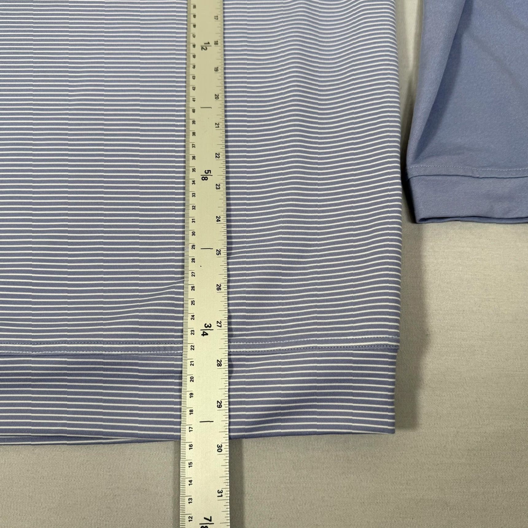Peter Millar Peter Millar Shirt Mens 2XL Blue Stripe 1/4 Zip Crown Sport Golf Sweater Stretch Size US XXL / EU 58 / 5 - 5 Thumbnail
