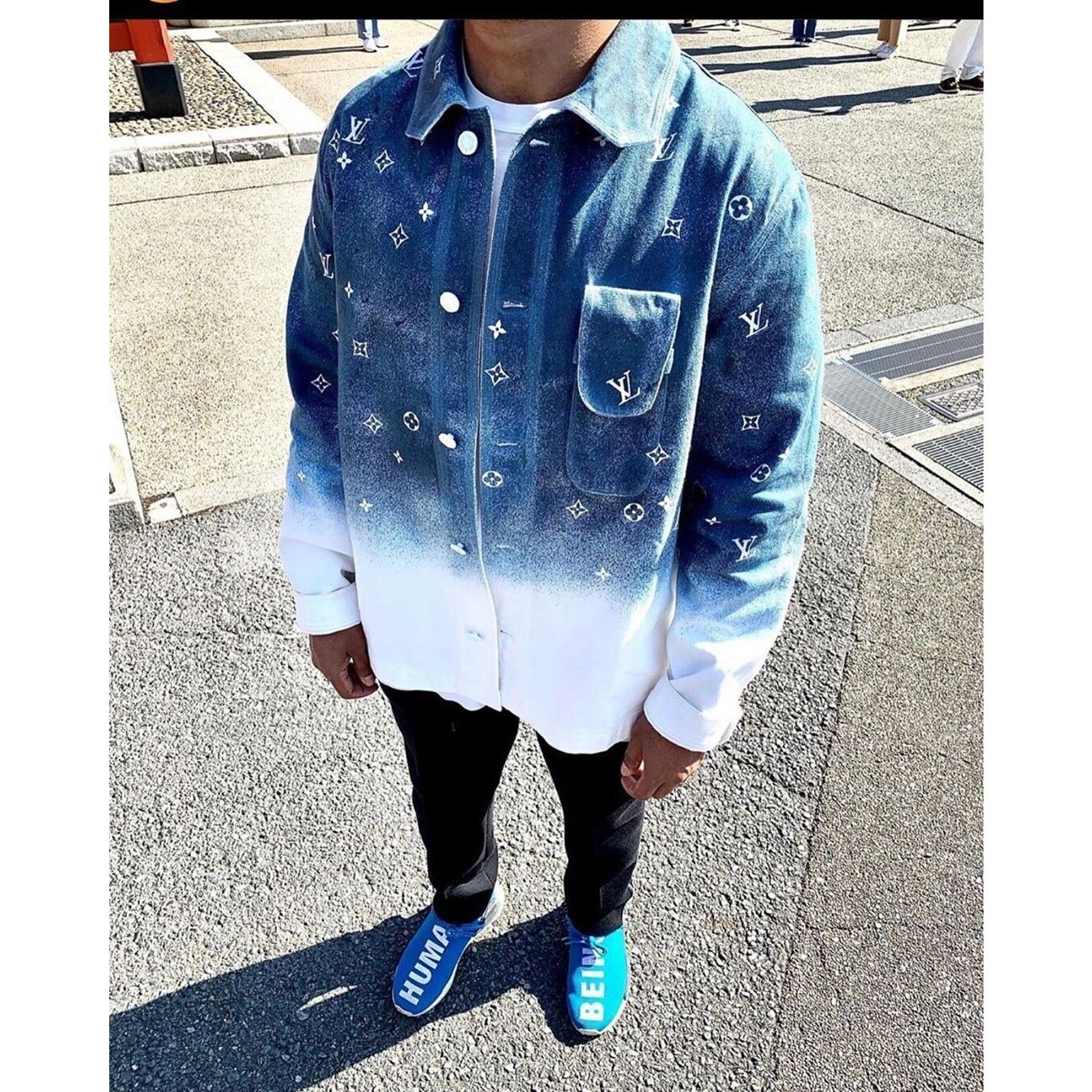 Louis Vuitton Louis Vuitton Workwear Monogram Blue White Denim Jacket S Size US S / EU 44-46 / 1 - 6 Thumbnail
