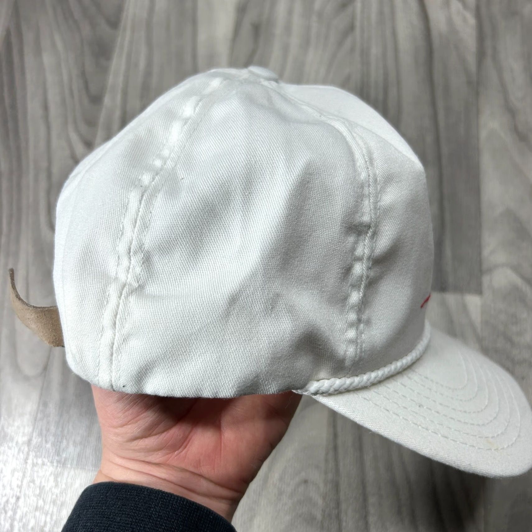 Vintage GE Capital Baseball Cap Mens One Size White Flat Brim Adjustable Strapback Hat Size ONE SIZE - 6 Thumbnail
