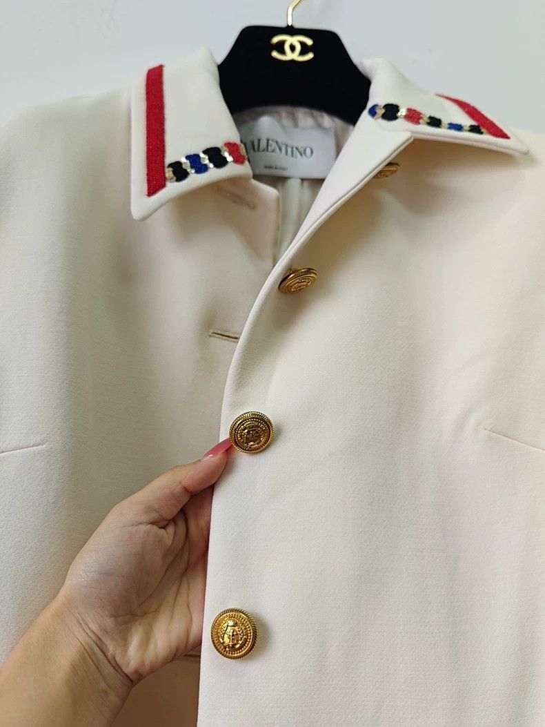 Versace Versace White coat Size XS / US 0-2 / IT 36-38 - 6 Thumbnail