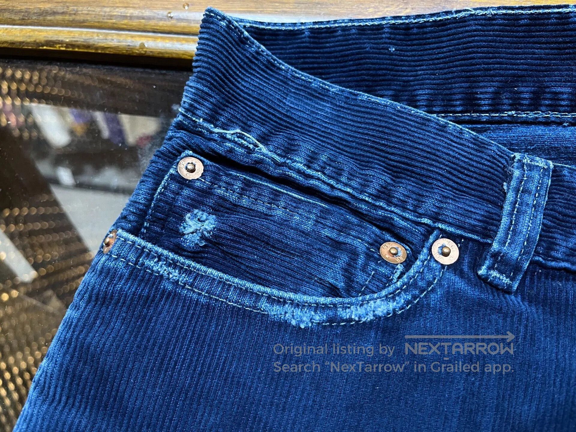 RRL Ralph Lauren RRL Blue Dyed Corduroy Pants. Size US 28 / EU 44 - 5 Thumbnail