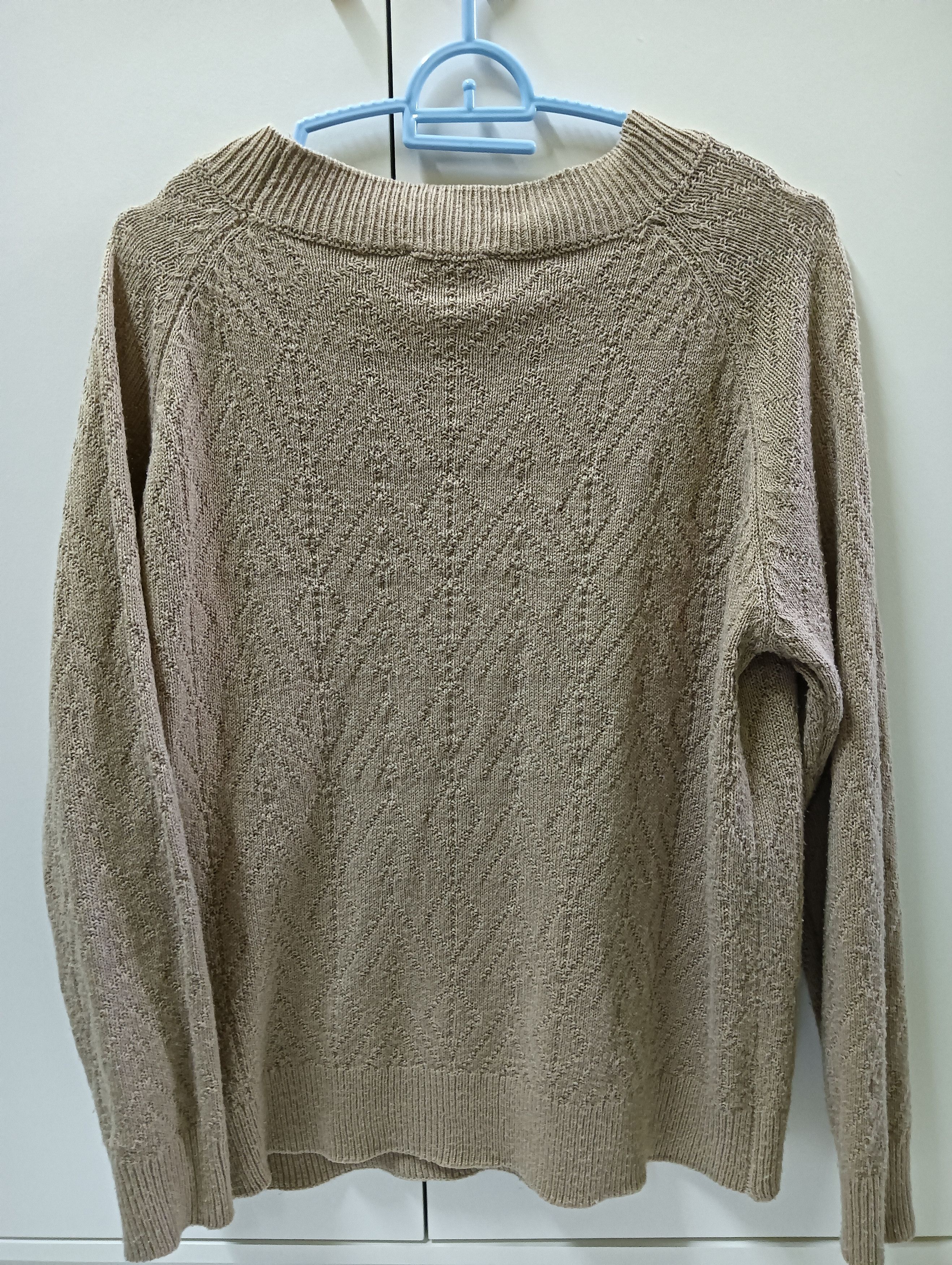 The Unbranded Brand Vintage Beige Knit Sweater – PDI – Size L – Minimalist Style Size L / US 10 / IT 46 - 2 Thumbnail
