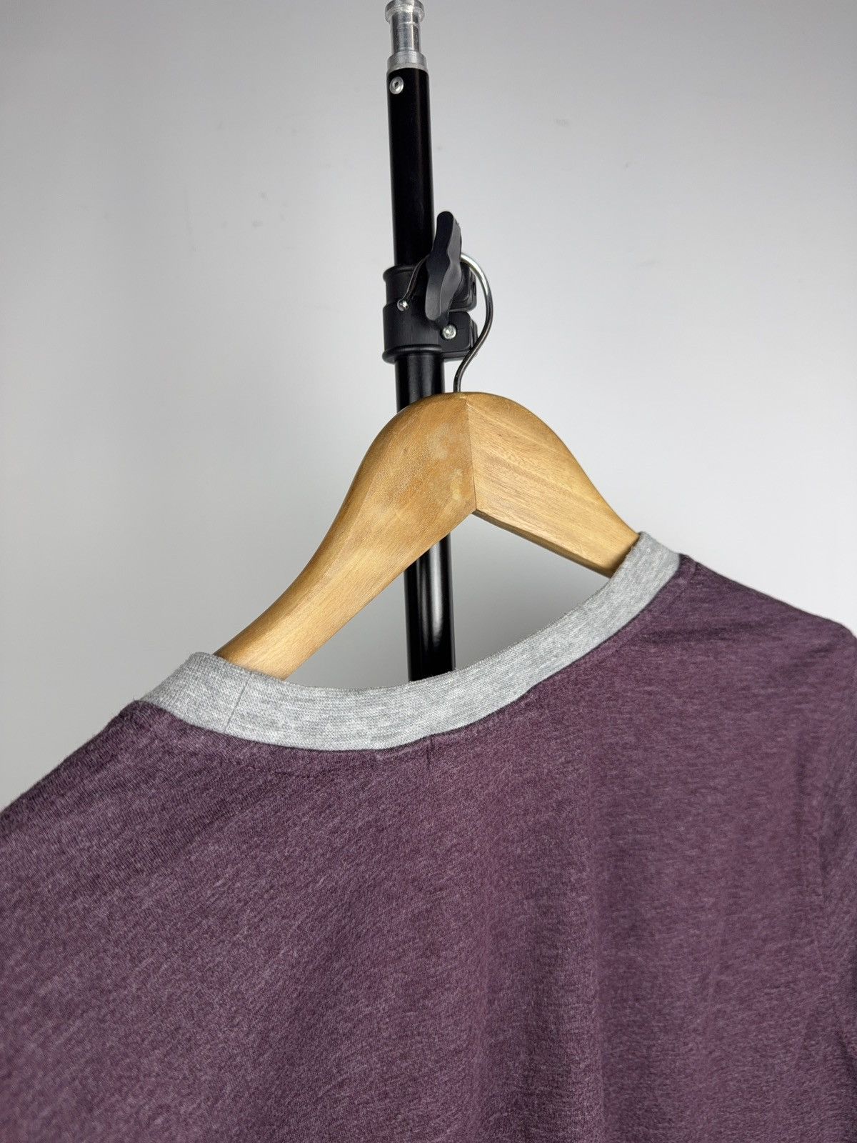 Puma Vintage 90s Puma Minimal Logo Tee Heather Purple Sportwear Size M / US 6-8 / IT 42-44 - 7 Thumbnail