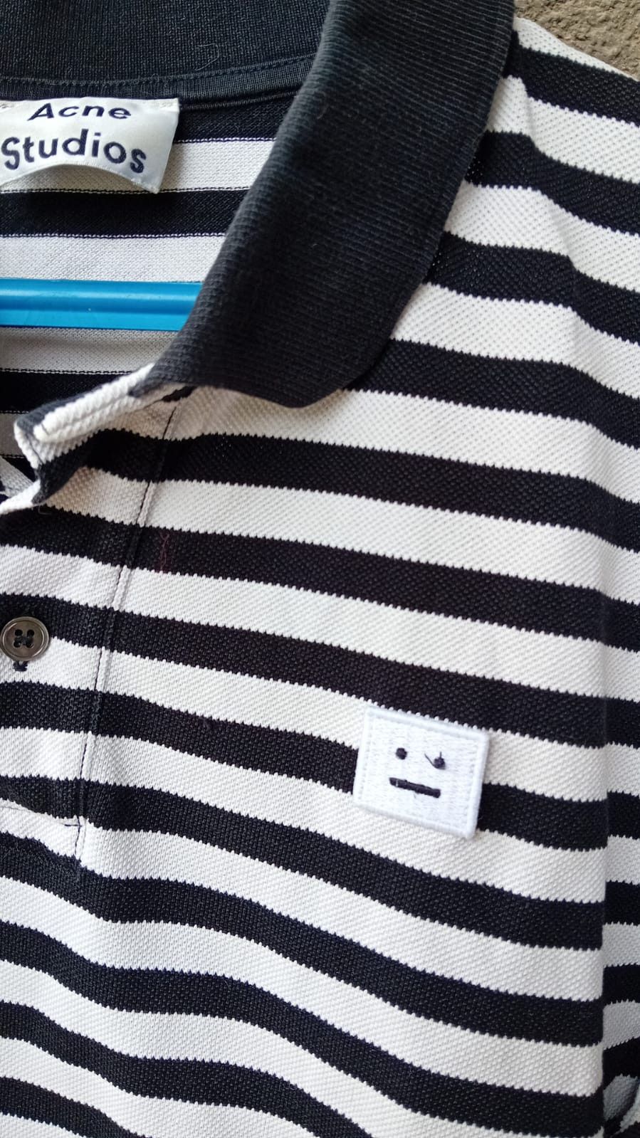 Acne Studios Acne Studios Kolby Stripes PAW16 Face Polo t-shirt sz M Size US M / EU 48-50 / 2 - 8 Thumbnail