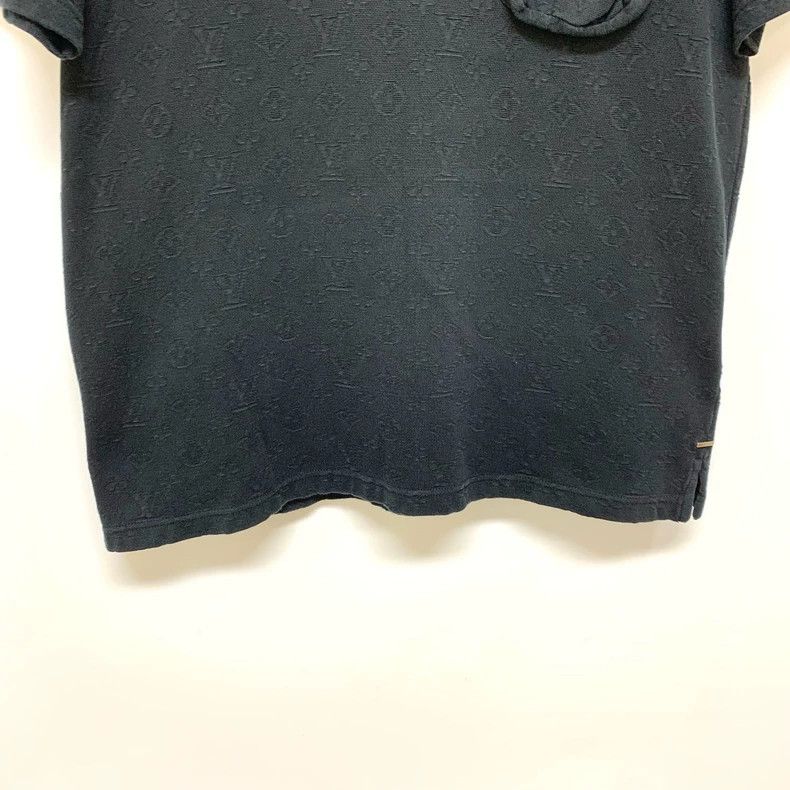 Louis Vuitton Louis Vuitton Black full print short sleeve Size US XL / EU 56 / 4 - 4 Thumbnail