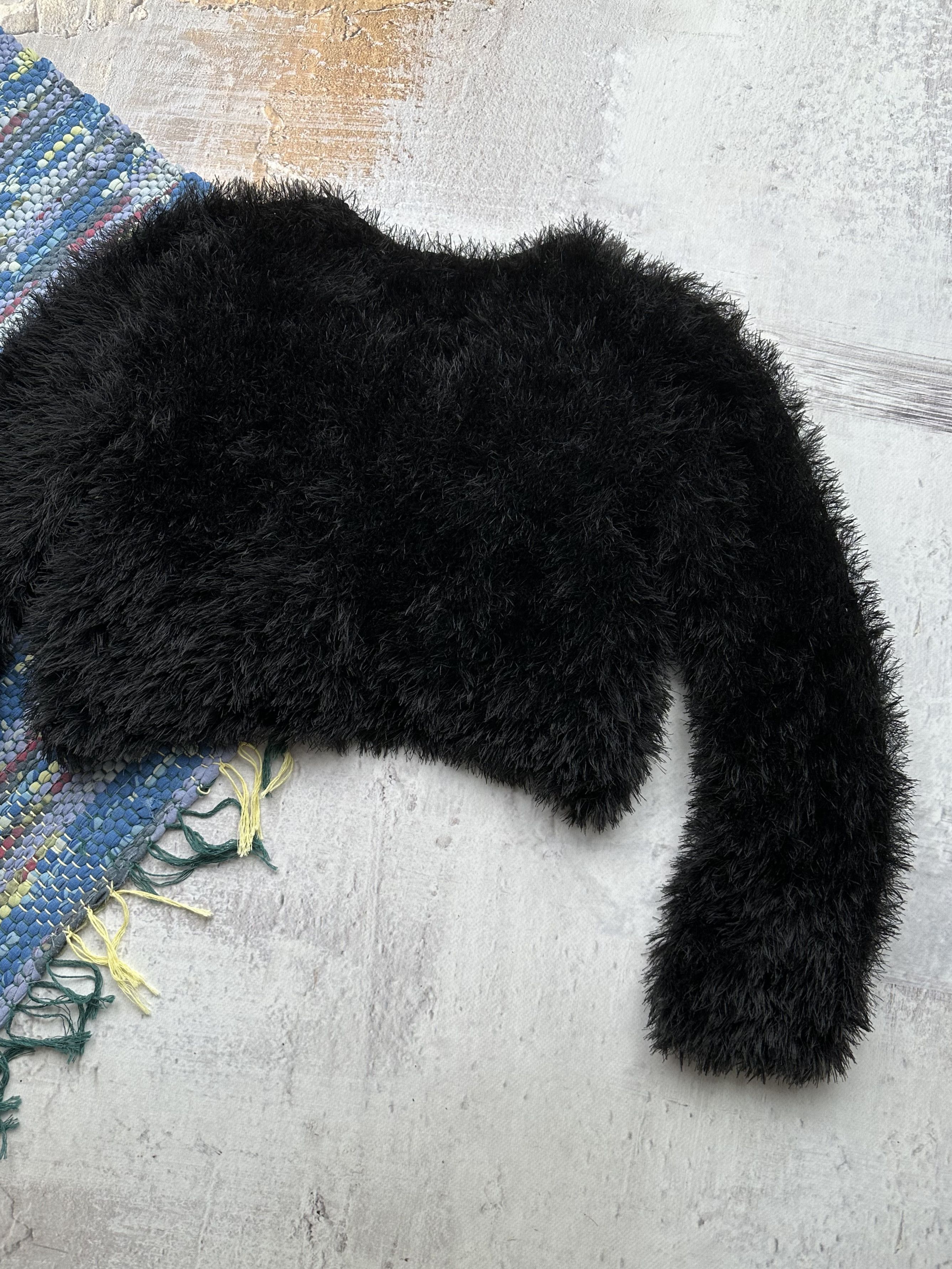 Vintage Vintage Cropped Mohair Sweater A449(336)(D15) Size M / US 6-8 / IT 42-44 - 7 Thumbnail