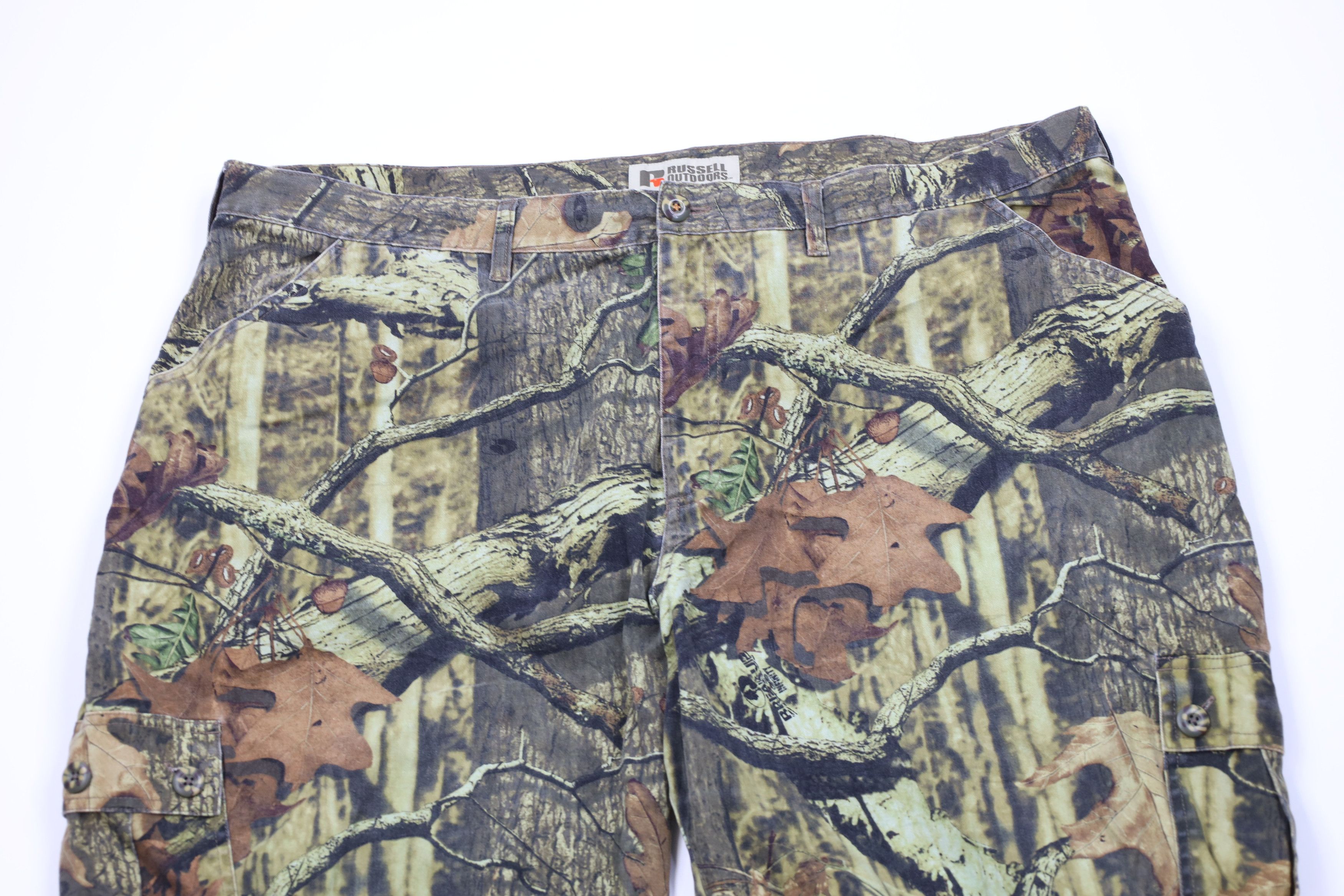 Russell Athletic Vintage Russell Athletic Mossy Oak Camouflage Wide Leg Pants Size US 40 / EU 56 - 2 Thumbnail