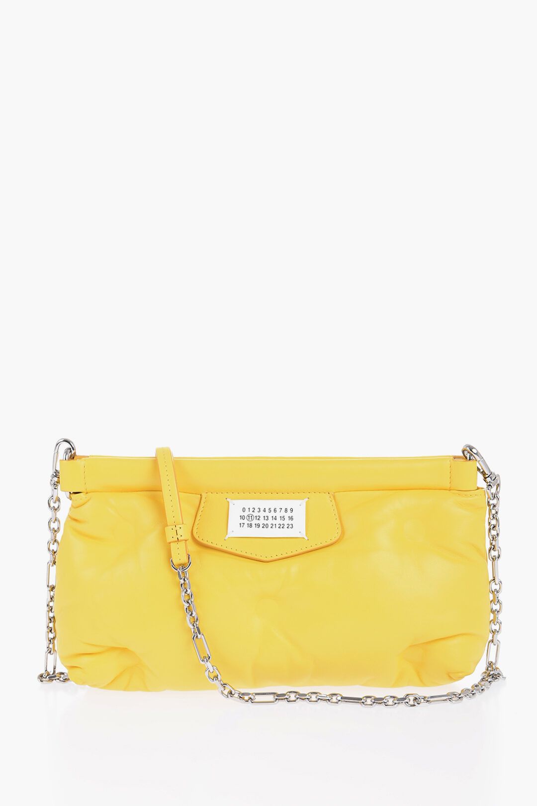 Maison Margiela og1mm1224 Size: OS / Leather Quilted Clutch in Yellow Size ONE SIZE - 1 Thumbnail