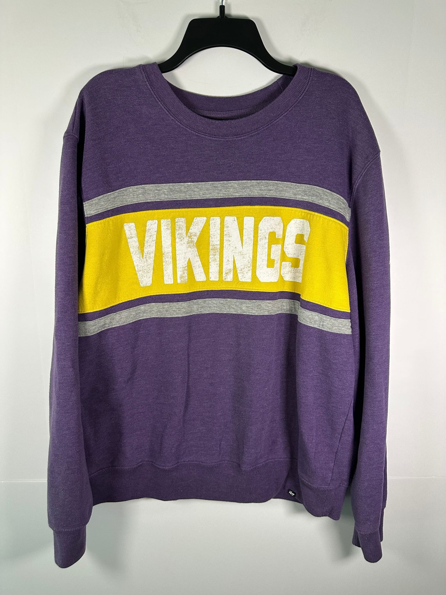 47 Brand 47 Crewneck Sweatshirt Mens 2XL Vikings Purple Yellow NFL Size US XXL / EU 58 / 5 - 1 Thumbnail
