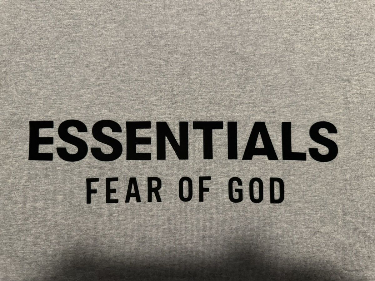 Essentials × Fear of God Essentials FOG Jersey Crewneck T-Shirt Light Heather Grey Size US S / EU 44-46 / 1 - 4 Thumbnail