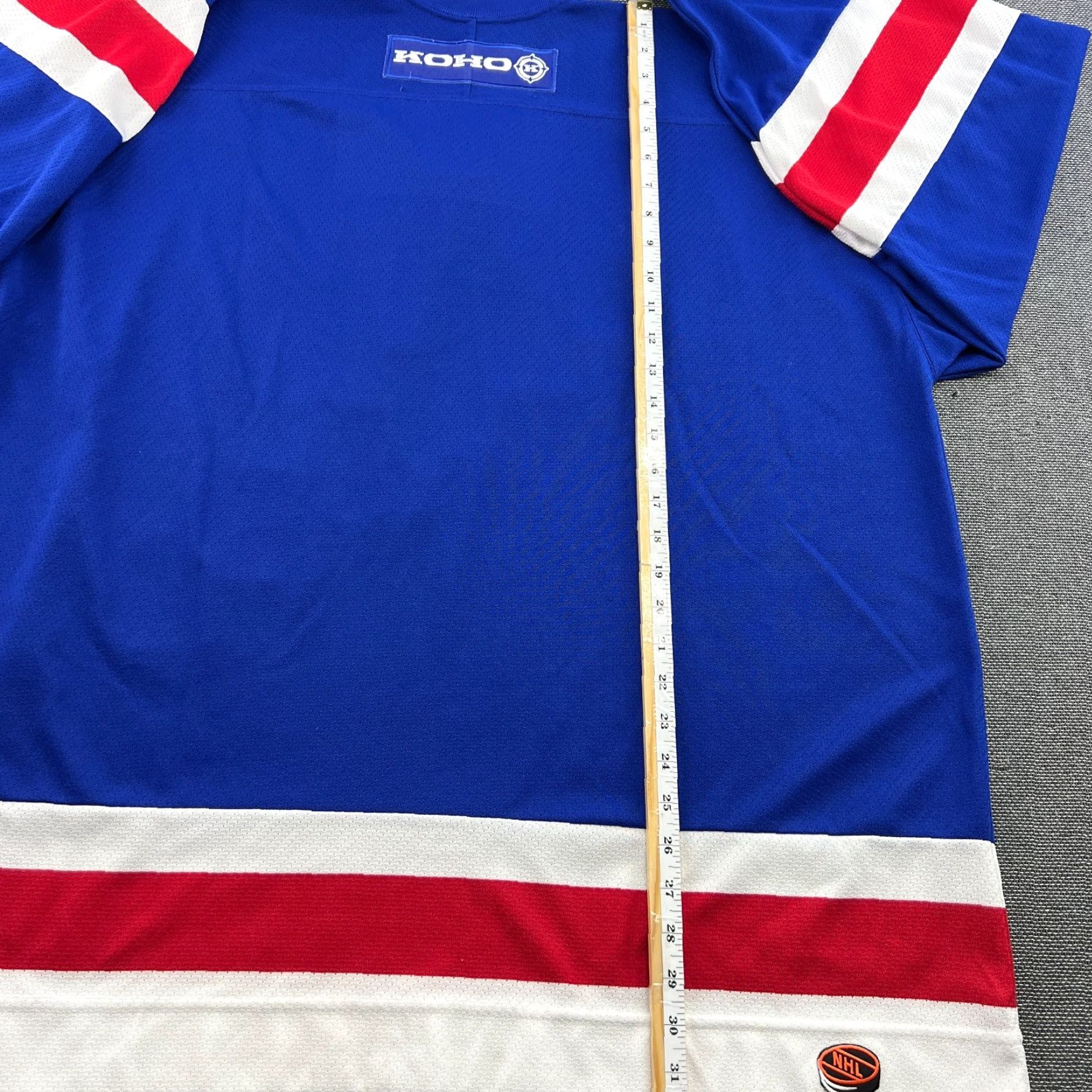 NHL KOHO New York Rangers Ice Hockey Jersey 2XL XXL NHL Shirt Men Blue Vintage Pattern Solid Size US XXL / EU 58 / 5 - 7 Thumbnail