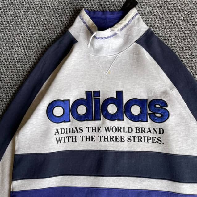 Adidas Three stripes adidas big logo vintage Size US L / EU 52-54 / 3 - 3 Thumbnail