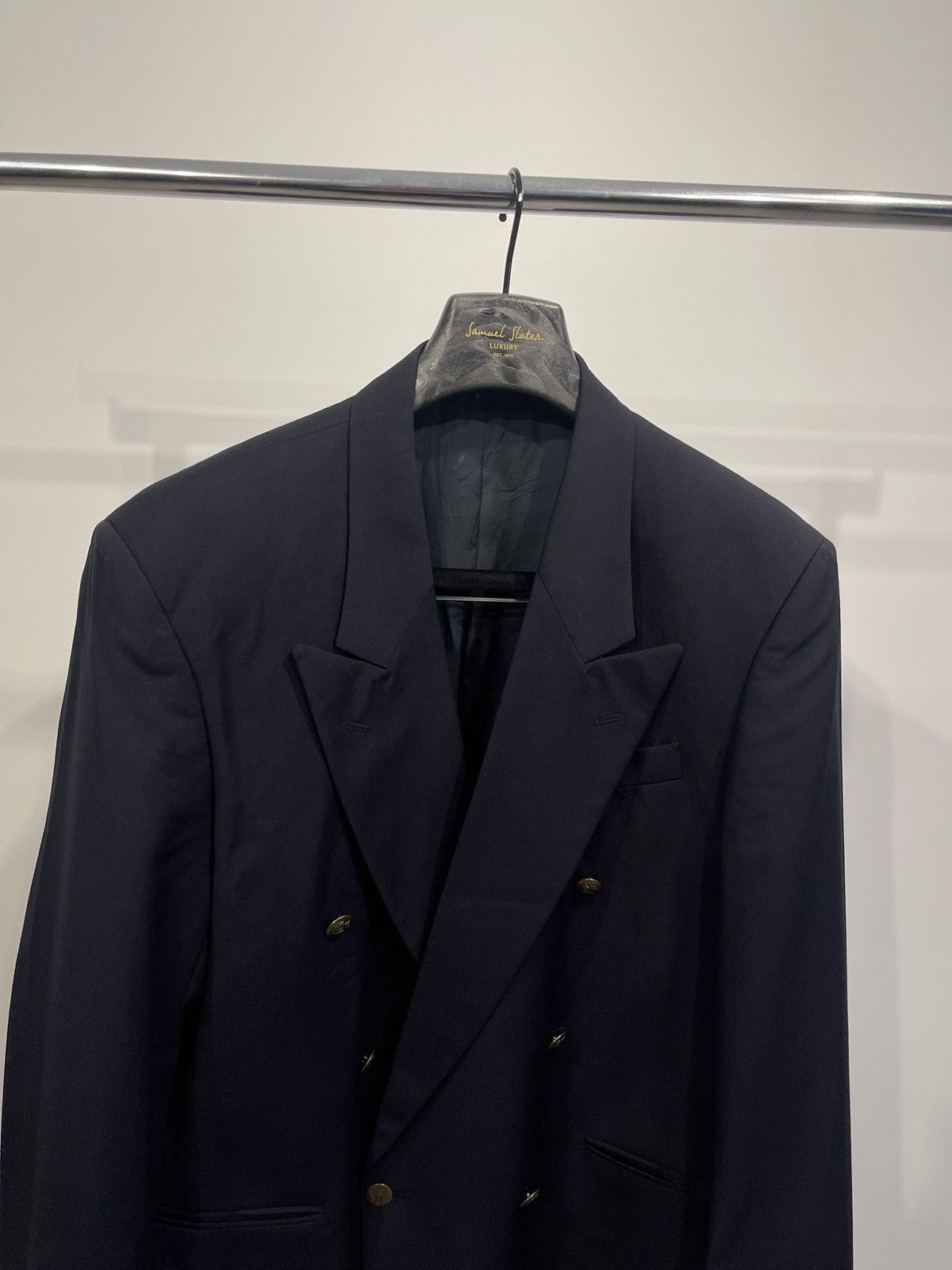 Vintage Vintage double-breasted jacket blazer carlo manzoni 50 Size 40R - 2 Thumbnail