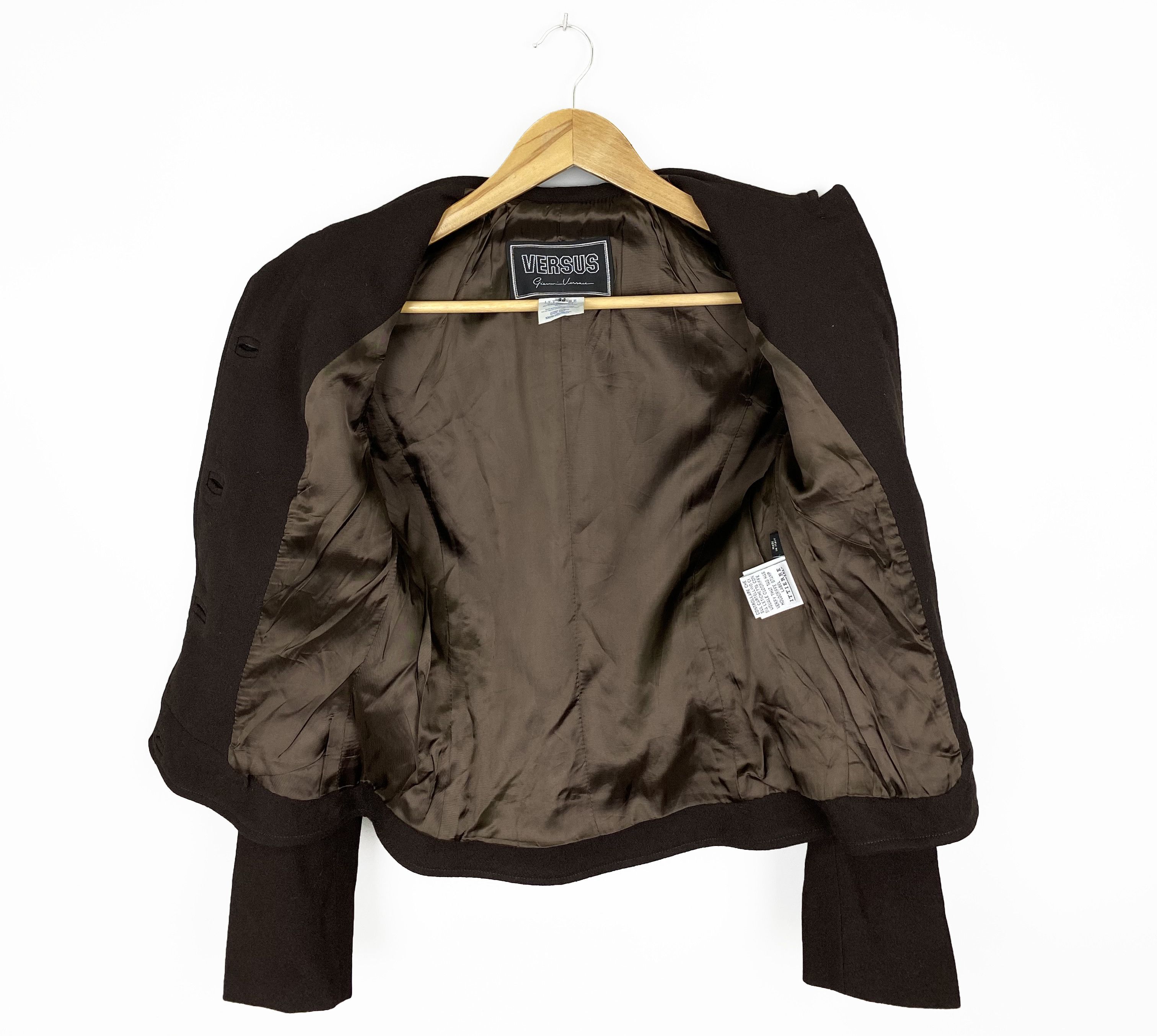 Versus Versace Vintage Gianni Versace Versus Lana Wool Blazer Women's Size XS / US 0-2 / IT 36-38 - 7 Thumbnail