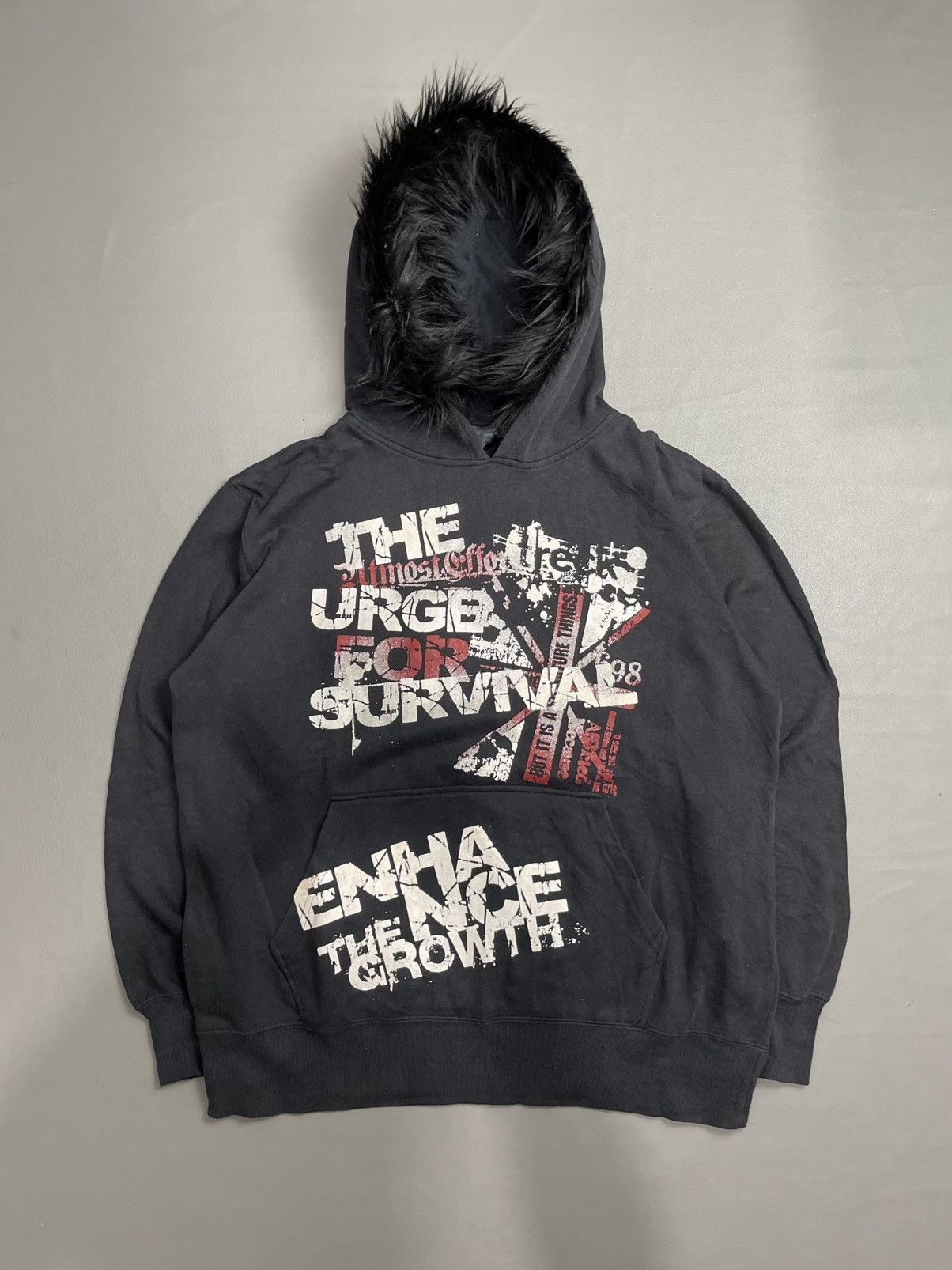 Japanese Brand The Urgb Survival Fur Hoodie Size US L / EU 52-54 / 3 - 1 Thumbnail