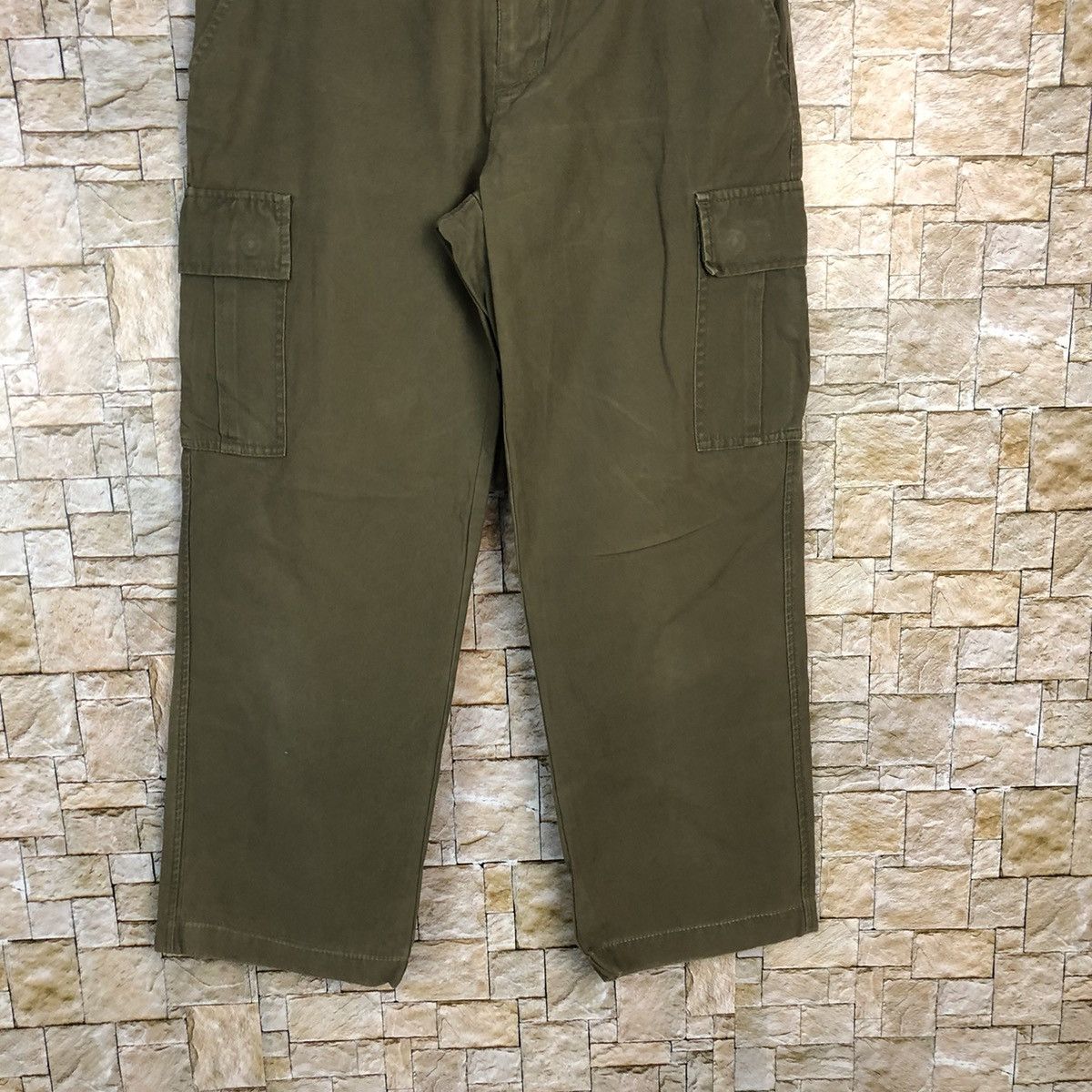 Japanese Brand Enracine Green Cargo Multipocket Pants #A318 Size US 28 / EU 44 - 3 Thumbnail