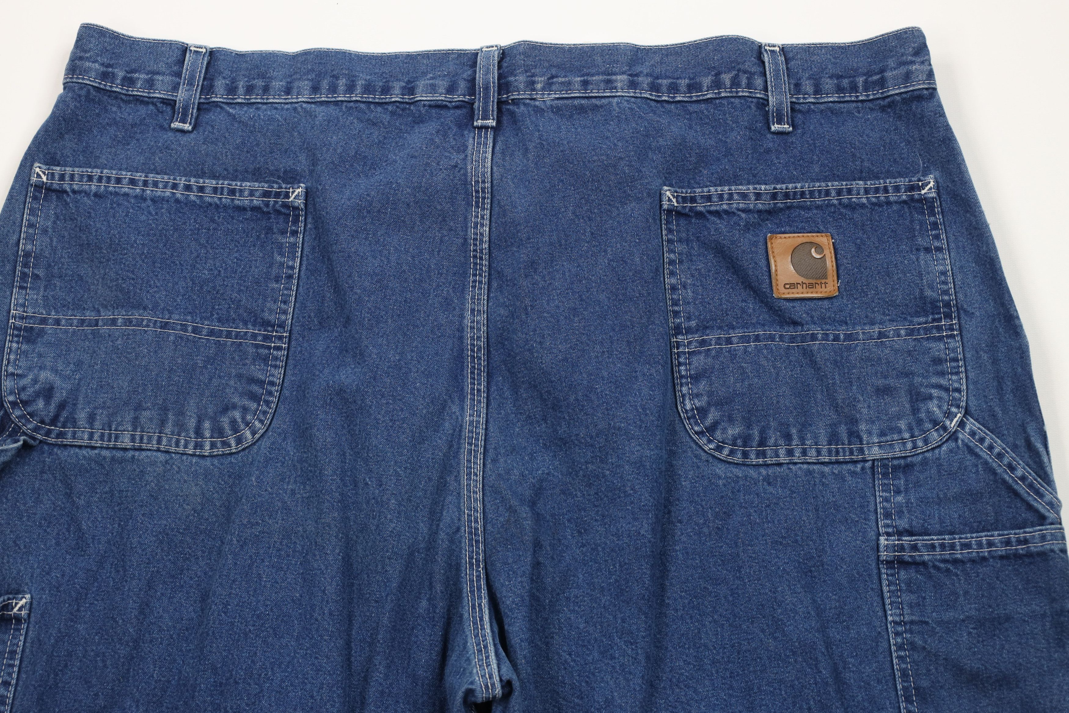 Carhartt Vintage Y2K Carhartt Spell Out Wide Leg Dungaree Jeans Size US 44 / EU 60 - 12 Thumbnail