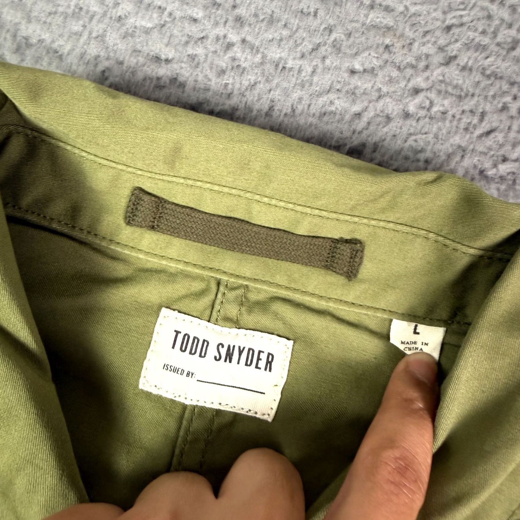 Todd Snyder Todd Snyder Patched French Chore Coat Mens L Green Military Shirt Jacket NEW Size US L / EU 52-54 / 3 - 3 Thumbnail