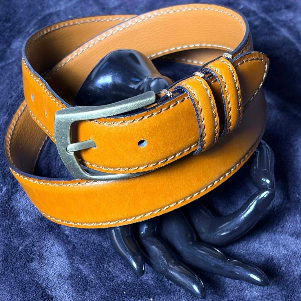 Joseph Abboud Brown Joseph Abboud Men’s Leather Belt Size ONE SIZE - 1 Thumbnail