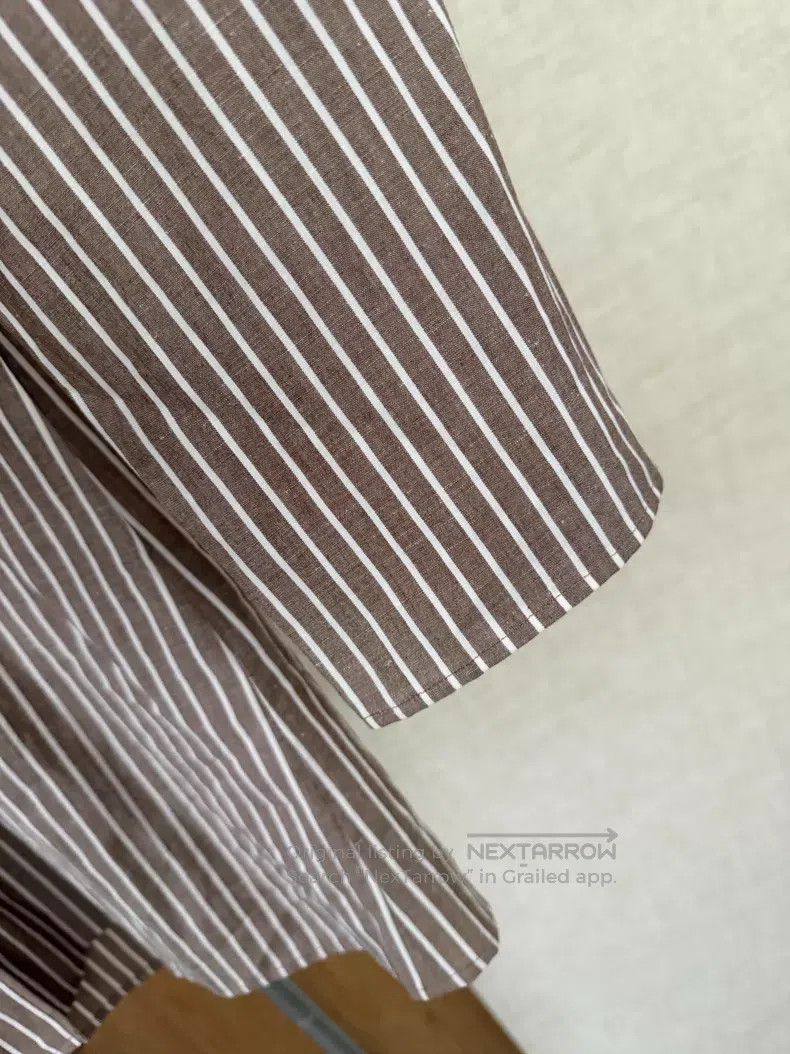 Hermes Hermes Women's casual collar leisure shirt for spring and Size XS / US 0-2 / IT 36-38 - 5 Thumbnail