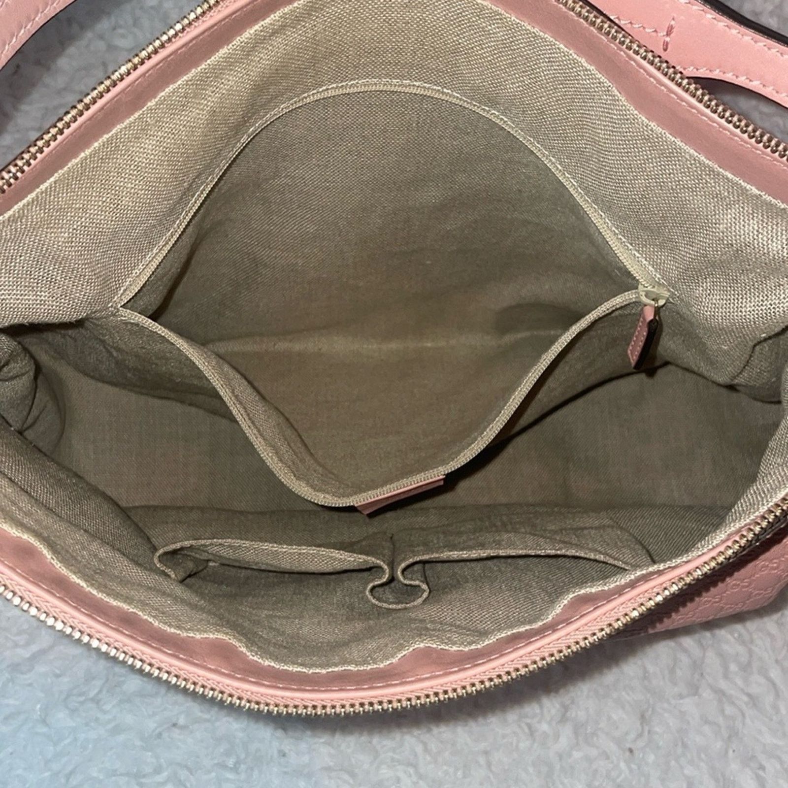 Gucci Gucci Bree Microguccissima GG Hobo Bag Pink 449244 Size ONE SIZE - 12 Thumbnail