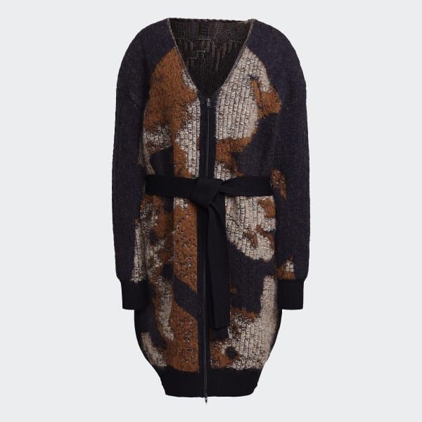 Y-3 × Yohji Yamamoto $400 Tonal Camo Wool Mohair Knit Cardigan Size US M / EU 48-50 / 2 - 1 Thumbnail