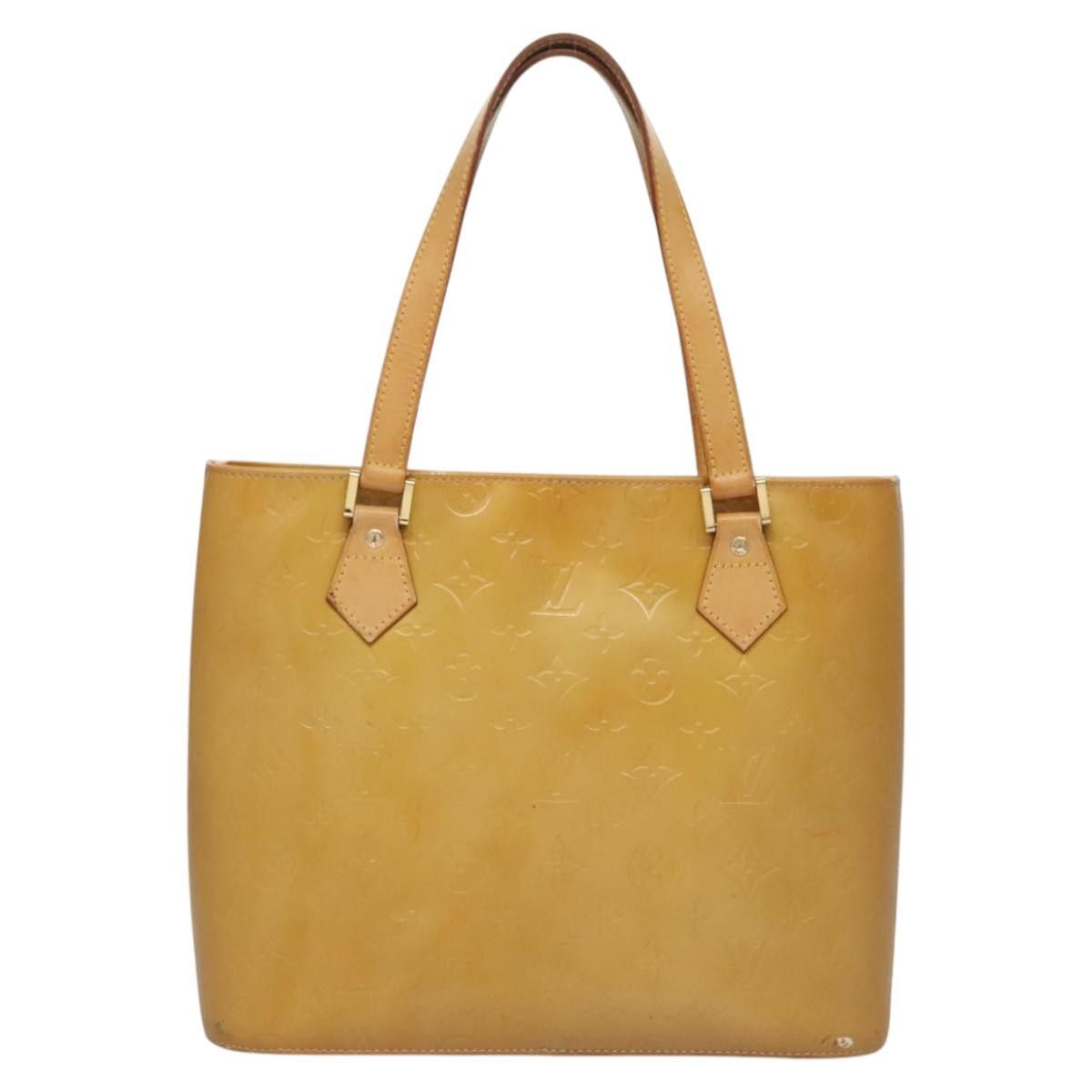 Louis Vuitton LOUIS VUITTON Monogram Vernis Houston Hand Bag Beige M91004 Size ONE SIZE - 2 Thumbnail