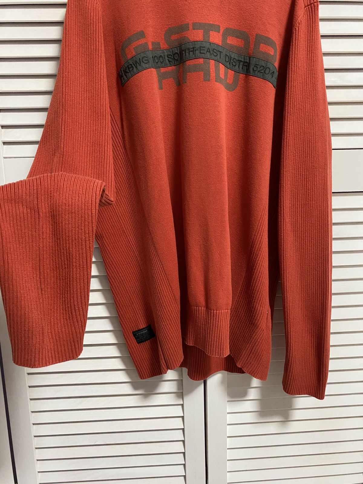 G-Star Vintage Jumper Sweater G-Star RaW Multi-logo Orange VTG Size US XL / EU 56 / 4 - 4 Thumbnail