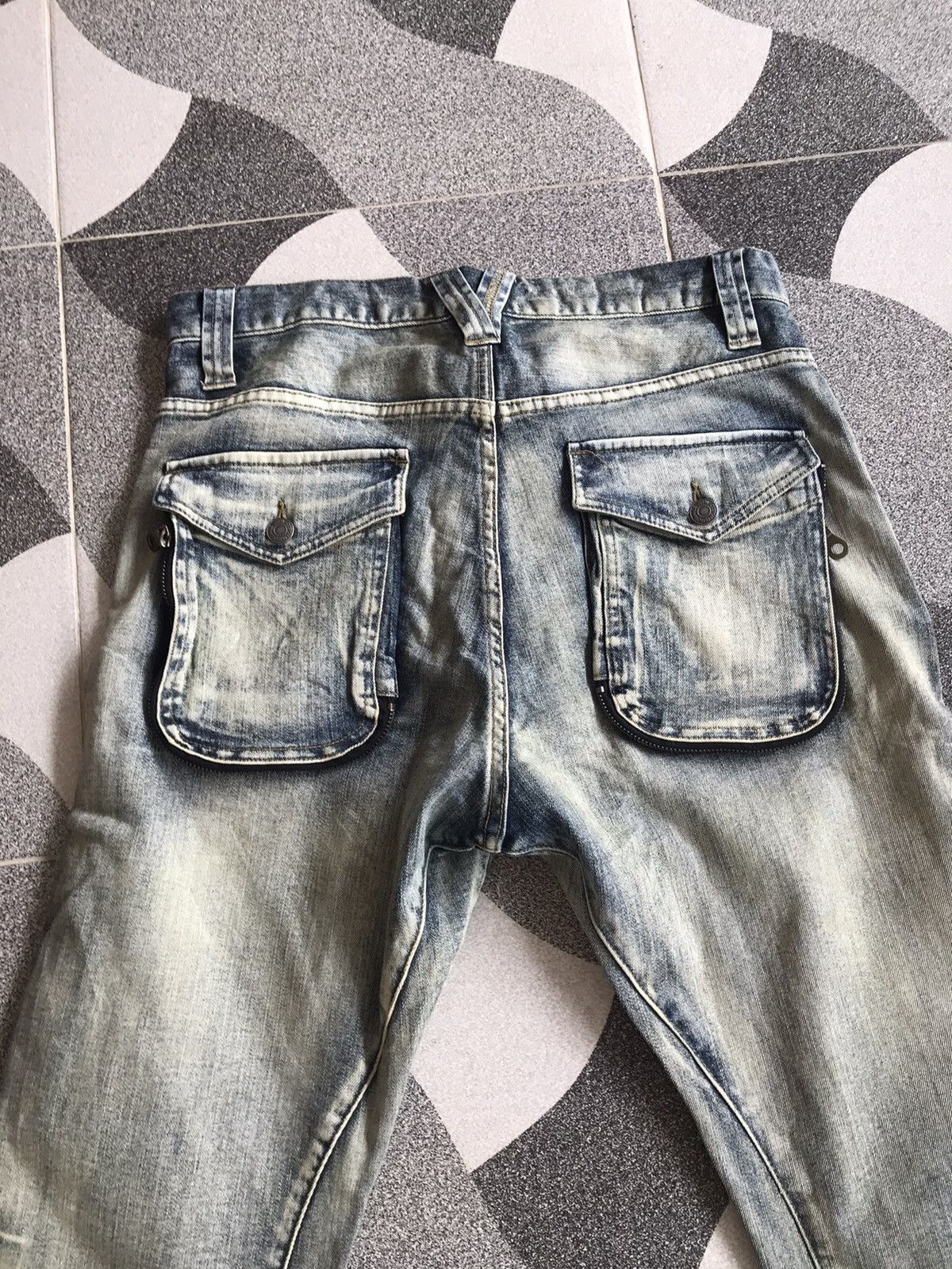 If Six Was Nine × Japanese Brand × PPFM PPFM Curved Washed Denim Size US 32 / EU 48 - 5 Thumbnail