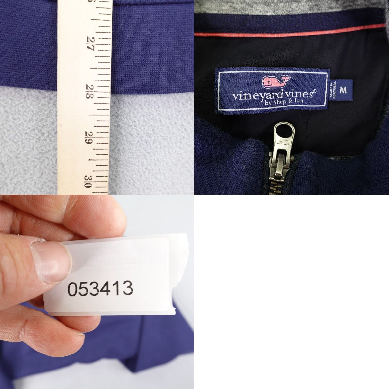 Vineyard Vines Vineyard Vines Sweater Mens Medium Blue Quarter Zip Pullover Soft Knit Marthas Size US M / EU 48-50 / 2 - 8 Thumbnail