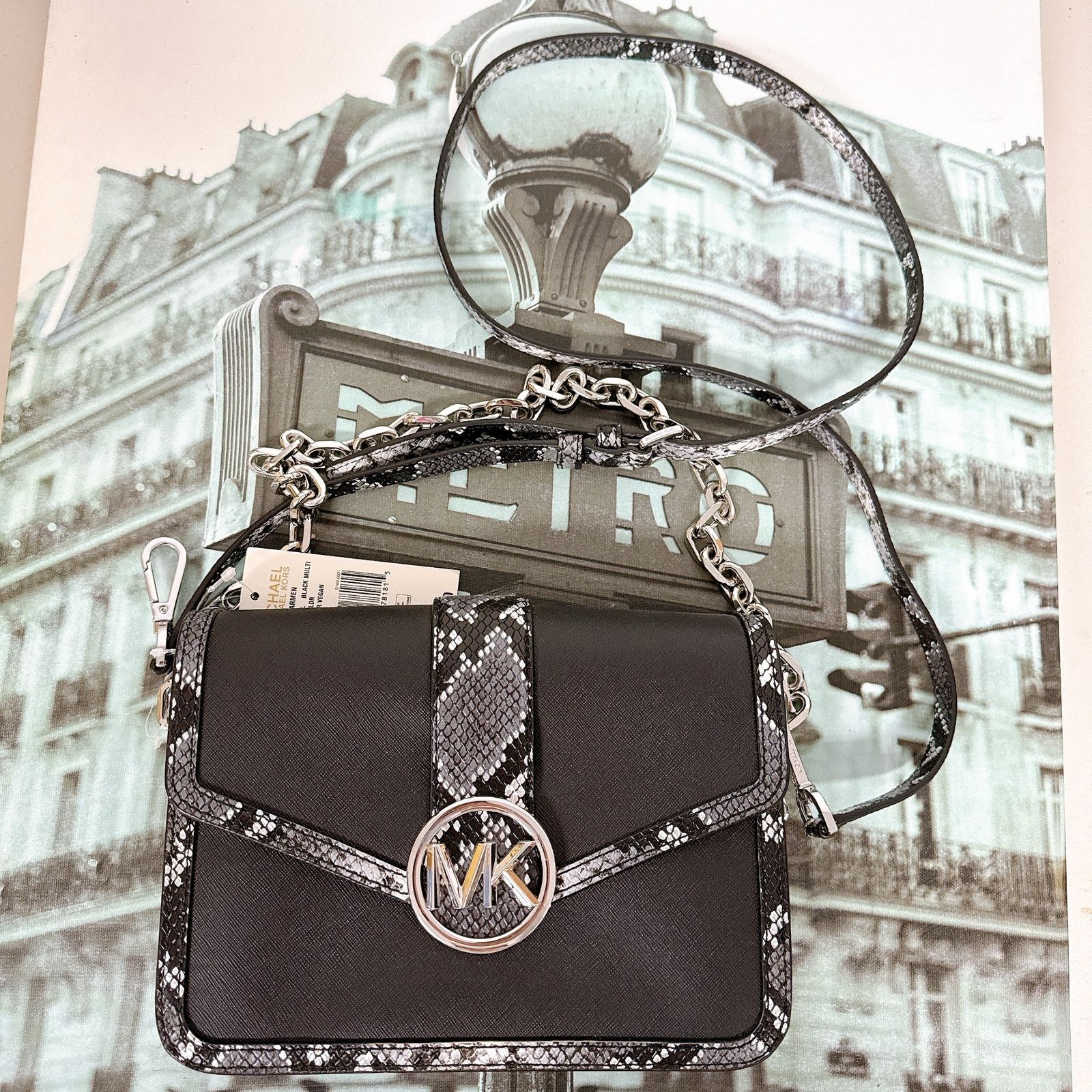 Michael Kors MICHAEL KORS 35S3SNML2L CARMEN MEDIUM FLAP SHOULDER Size ONE SIZE - 2 Thumbnail