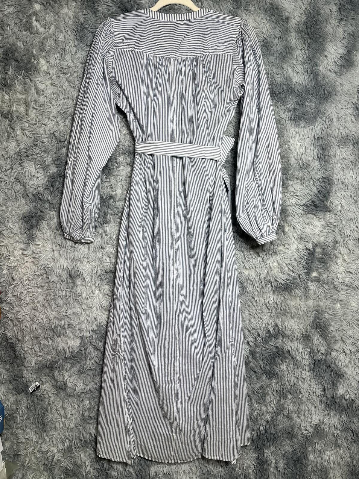 Other Striped Long Sleeve Maxi Dress with Waist Tie Size XS / US 0-2 / IT 36-38 - 3 Thumbnail