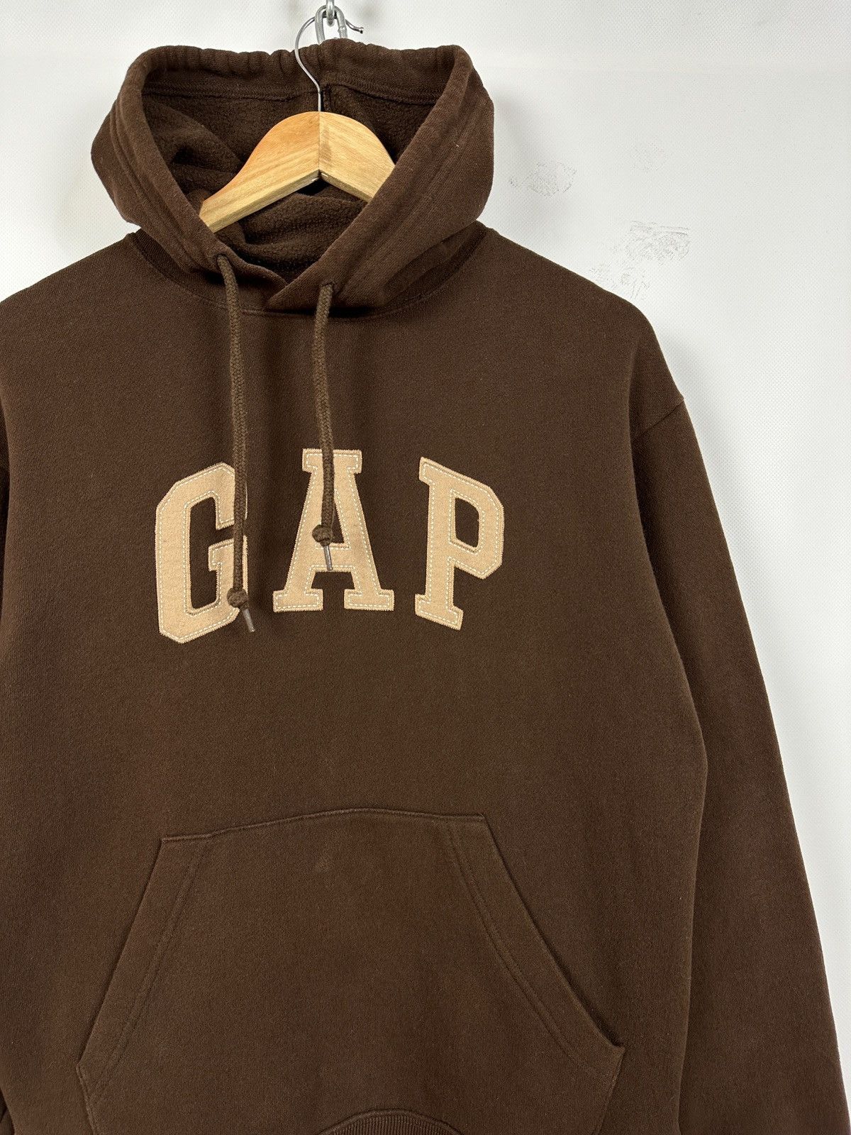 Gap 🤎 Vintage Gap Y2K Brown Hoodie Travis Kanye Style Size M / US 6-8 / IT 42-44 - 5 Thumbnail