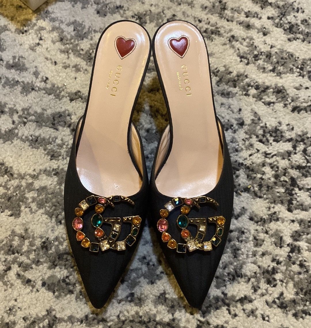 Gucci Gucci Unia GG Crystal Mule size 38.5 Grailed