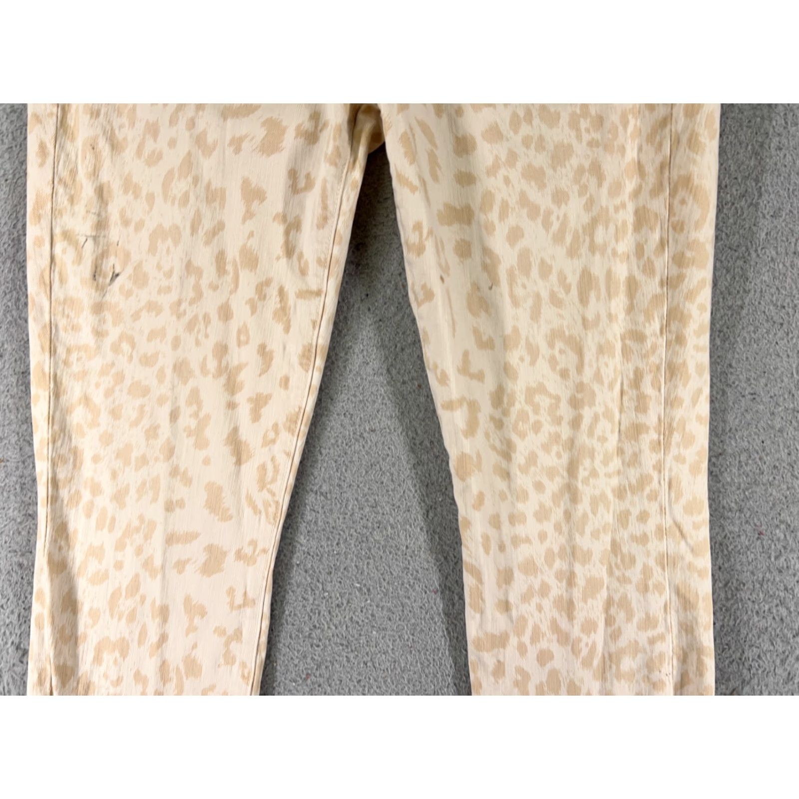 Vintage VINTAGE Current/Elliott Denim Jeans Women 27 Yellow Leopard Print Skinny 28x27 Adult Regular Womens Jeans 90s Cowboy Southwestern Designer Size 27" / US 4 / IT 40 - 3 Thumbnail