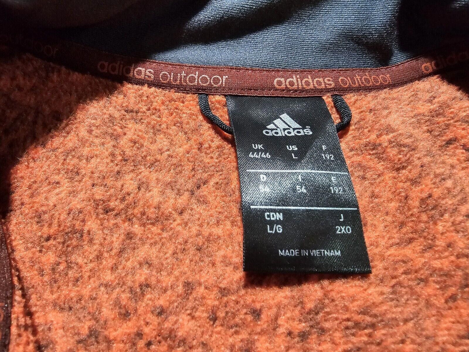 Adidas Adidas Outdoor Premium Fleece Full Zip Jacket L Zip Pockets Size US L / EU 52-54 / 3 - 4 Thumbnail
