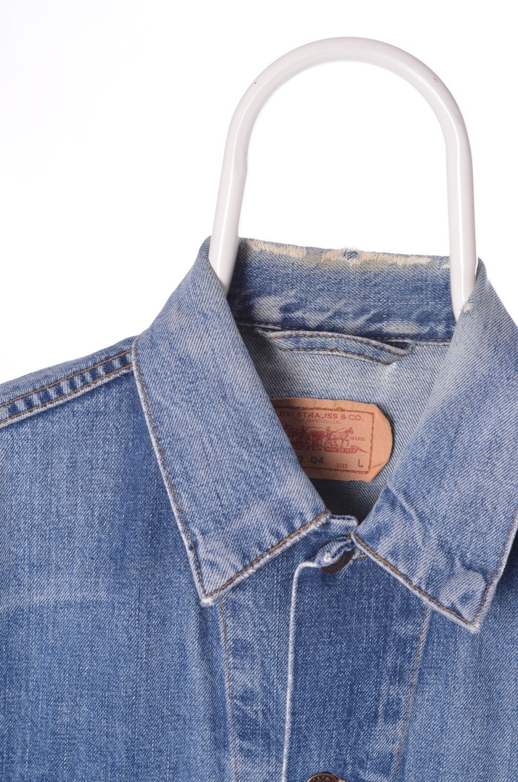 Levi's vintage faded distressed Levis Levi's jacket 70500 04 fits m Size US L / EU 52-54 / 3 - 2 Thumbnail