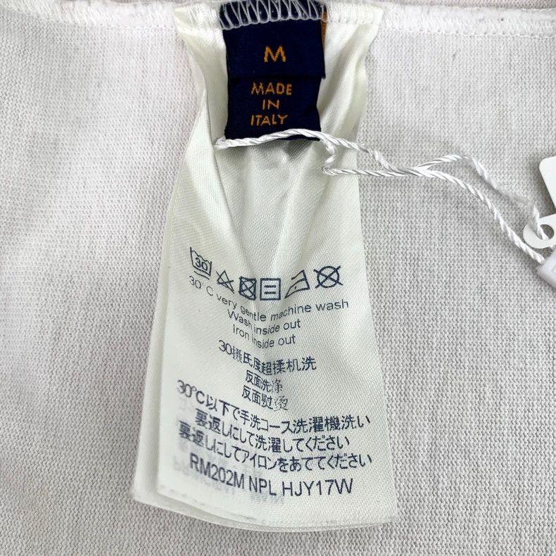 Louis Vuitton Louis Vuitton White logo monogrammed cotton crewneck short Size US M / EU 48-50 / 2 - 7 Thumbnail